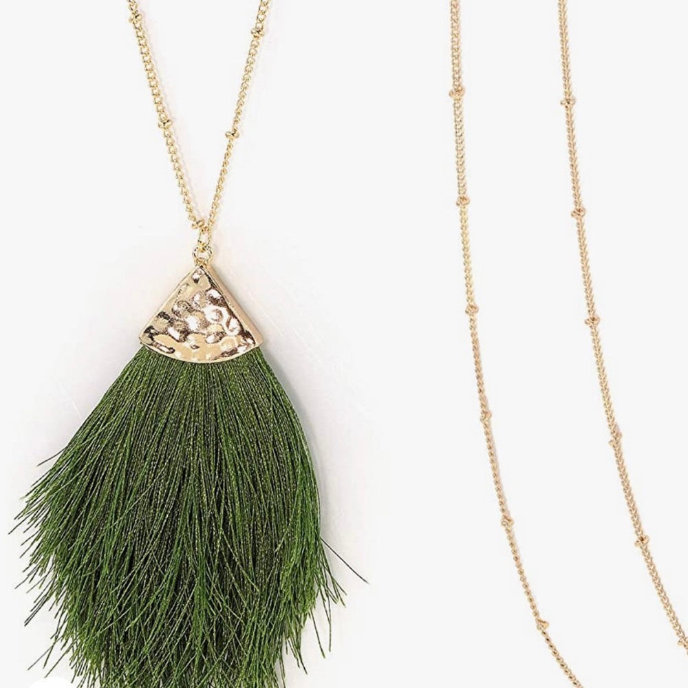 Long Silky Tassel Necklace